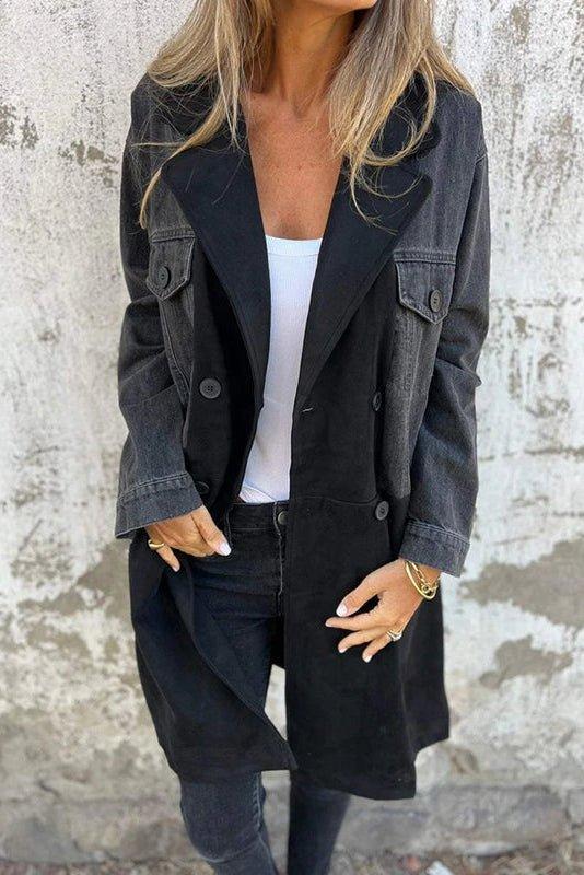 Alberte | Casaco de denim bicolor