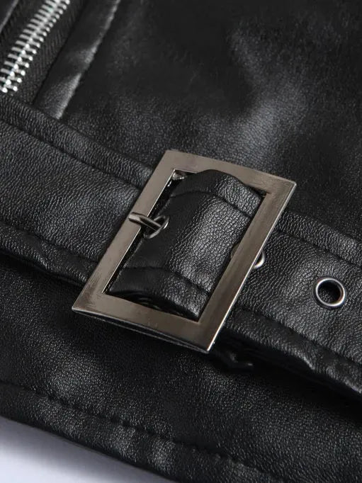 Austin™ | Casaco de Couro Biker Clássico