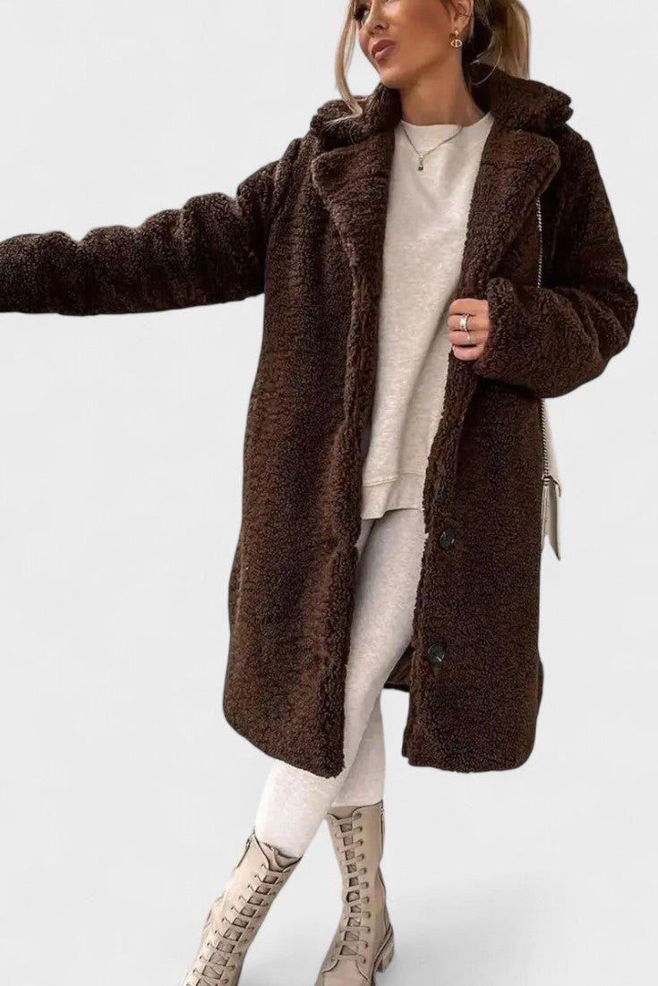 Birgitte™ | Elegante teddy jacket em design luxuoso