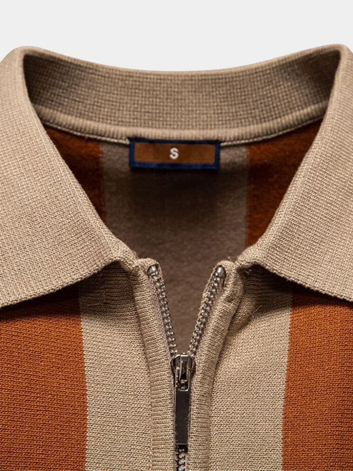 Bo™ | Polo Listrado Marinho