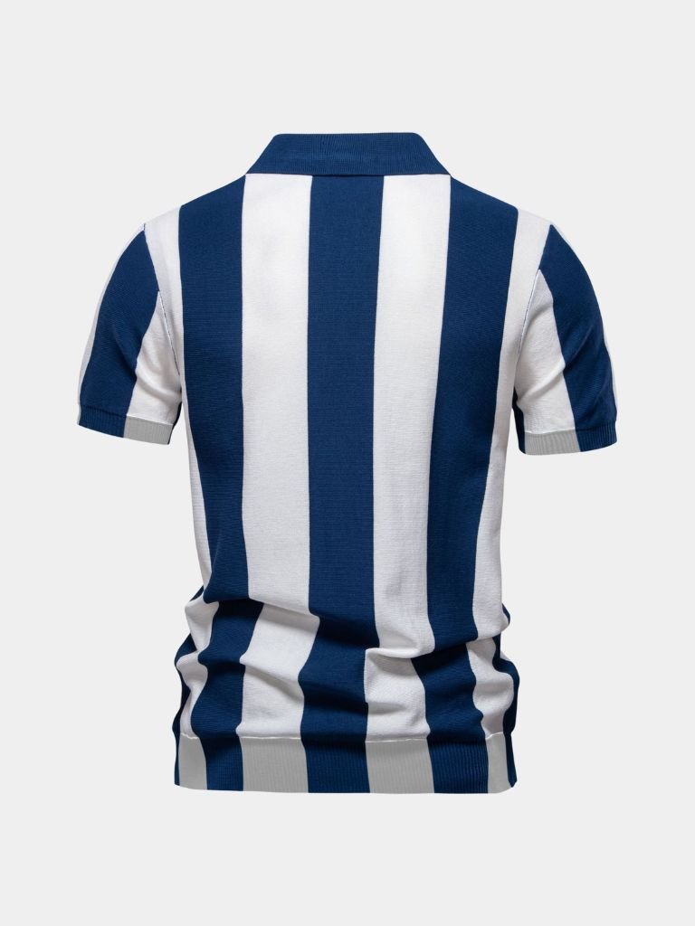 Bo™ | Polo Listrado Marinho