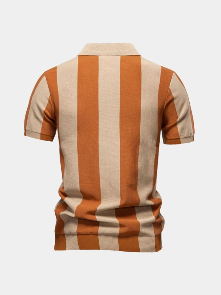 Bo™ | Polo Listrado Marinho