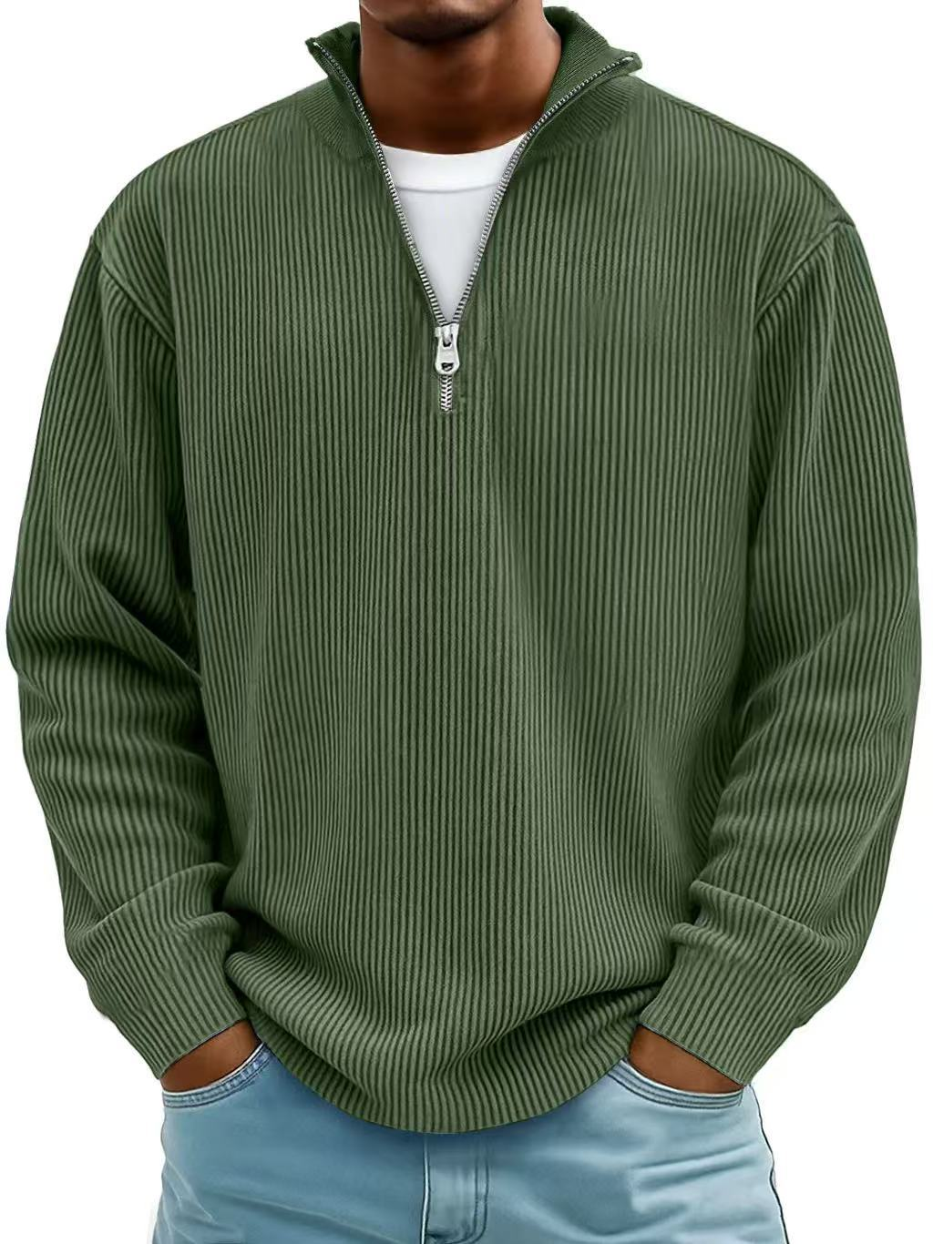 Calix™ | Pullover Moderno para Homens com Zíper de Meio