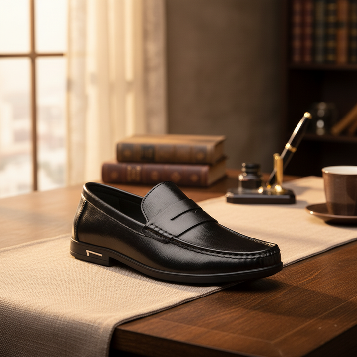 Elegantes Loafers de Couro Premium
