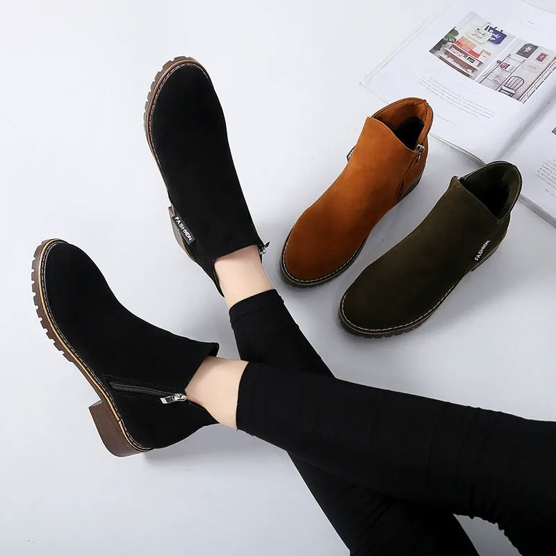 Emilia™ | Botas de inverno clássicas com salto baixo