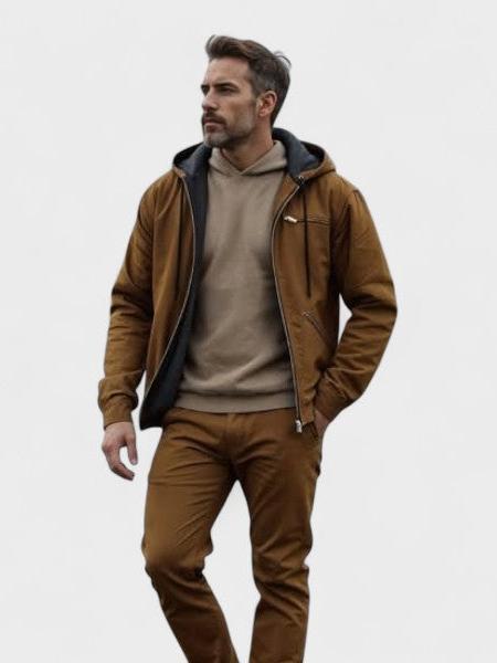 Gaspard™ | Sweatshirt com Capuz Estilosa e com Zíper