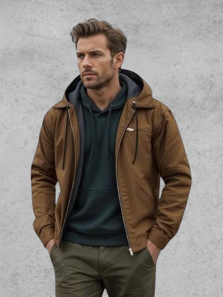 Gaspard™ | Sweatshirt com Capuz Estilosa e com Zíper