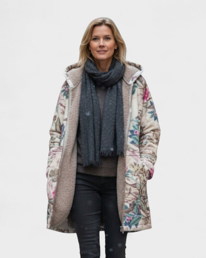 Ivy | Casaco Fleece Forrado Botânico Pastel