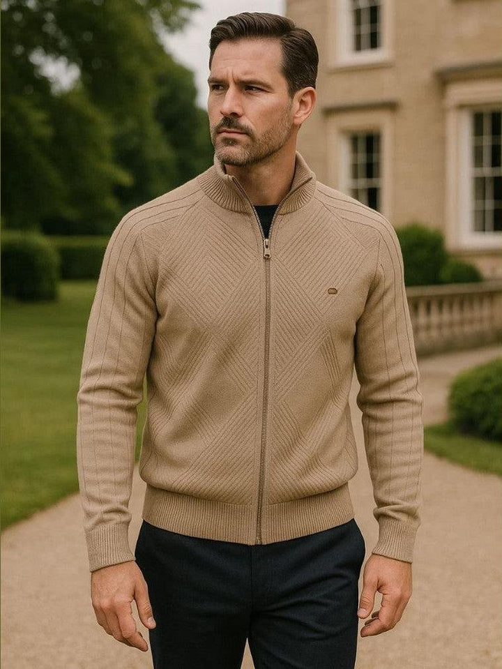 Jacquard™ | Cardigan de Malha com Zíper