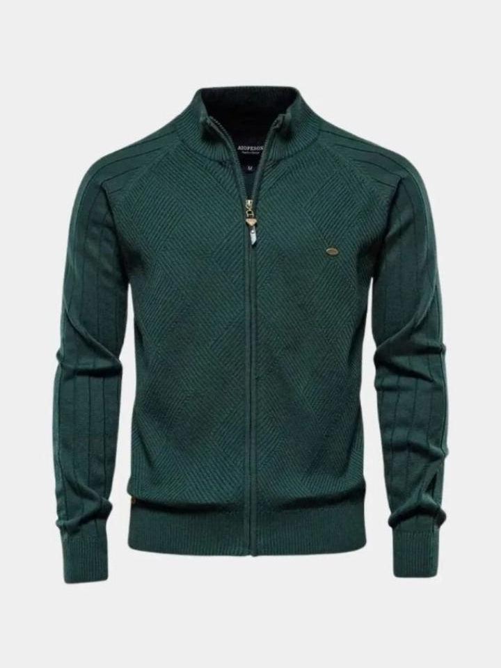 Jacquard™ | Cardigan de Malha com Zíper