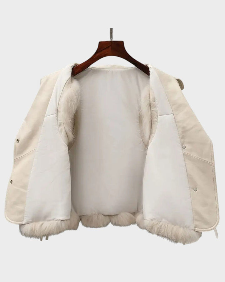 Katrine | Colete de pele elegante