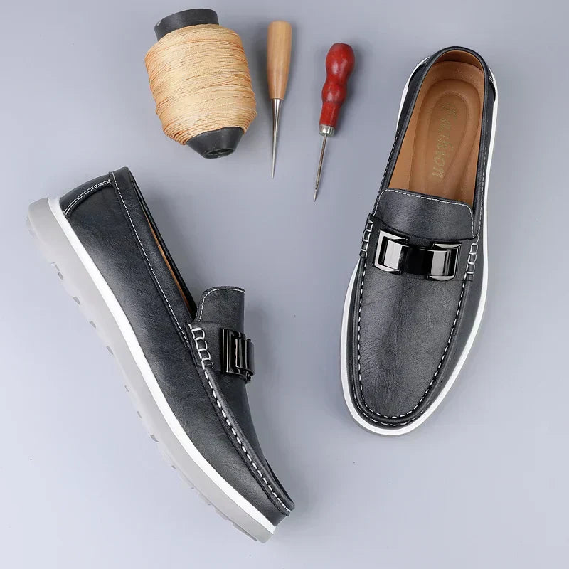 Loafers de Couro de Luxo