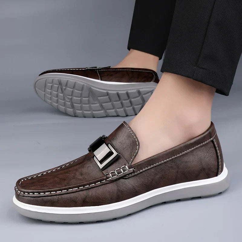 Loafers de Couro de Luxo