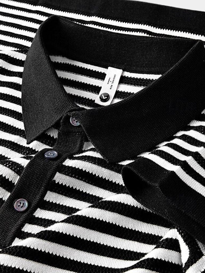 Malthe™ | Polo Clássica Listrada