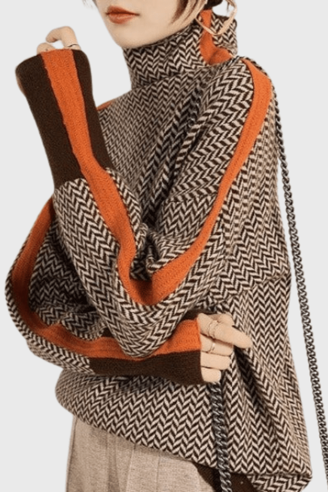 Marie | Pullover de lã de gola alta