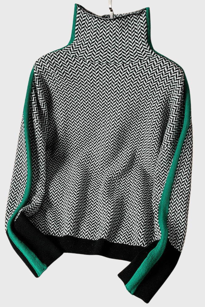 Marie | Pullover de lã de gola alta