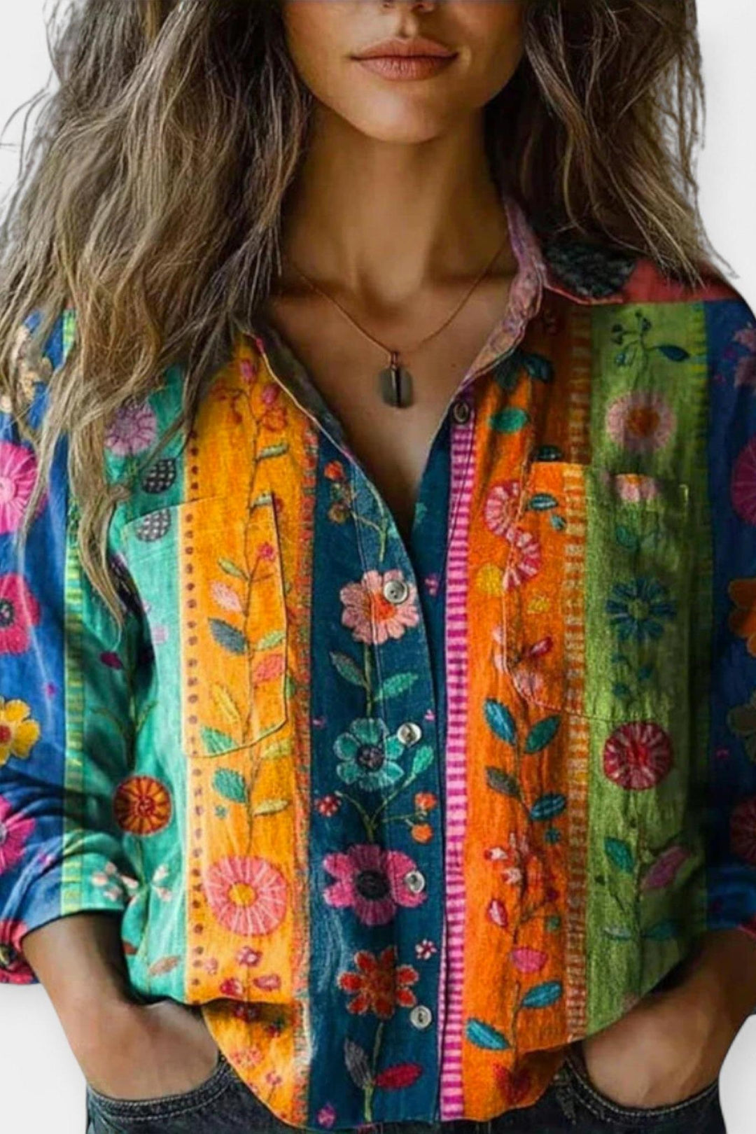 Mille | Blusa vintage com padrão