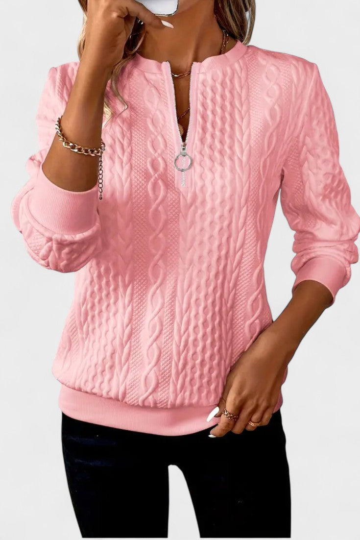 Nela™ | Sweatshirt com fecho para mulheres