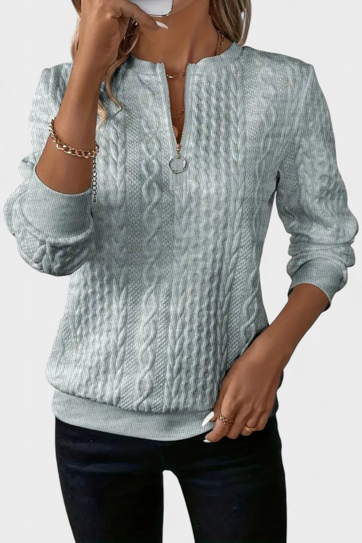 Nela™ | Sweatshirt com fecho para mulheres