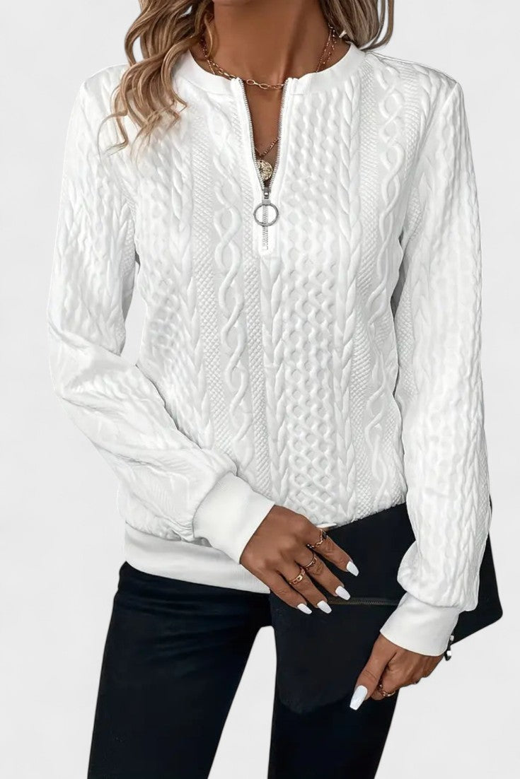 Nela™ | Sweatshirt com fecho para mulheres