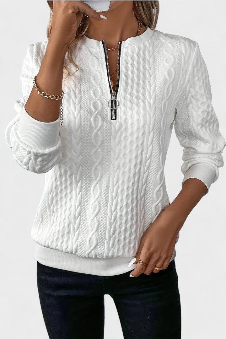 Nela™ | Sweatshirt com fecho para mulheres