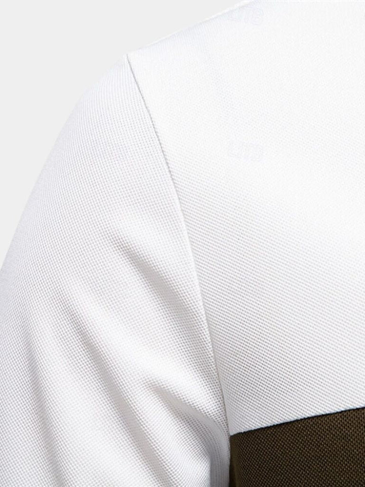 Niels™ | Polo Stribet Savanna