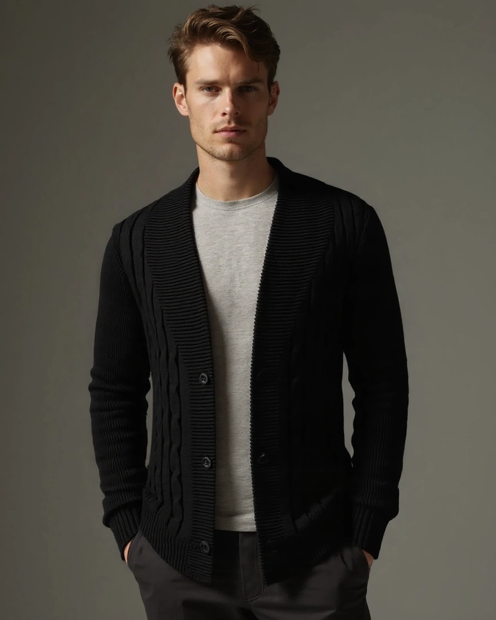 Noah™ | Cardigan Elegante para Homens