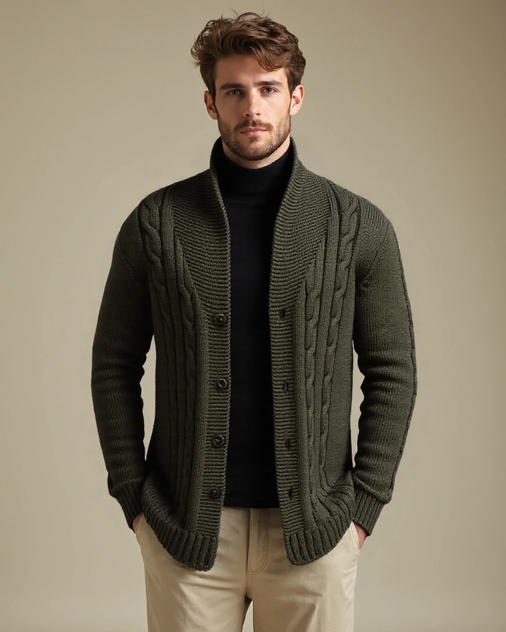 Noah™ | Cardigan Elegante para Homens