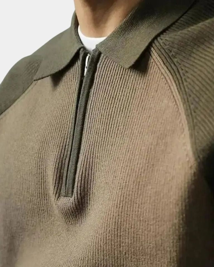 Peter™ | Sweatshirt com Zíper e Mangas Raglan