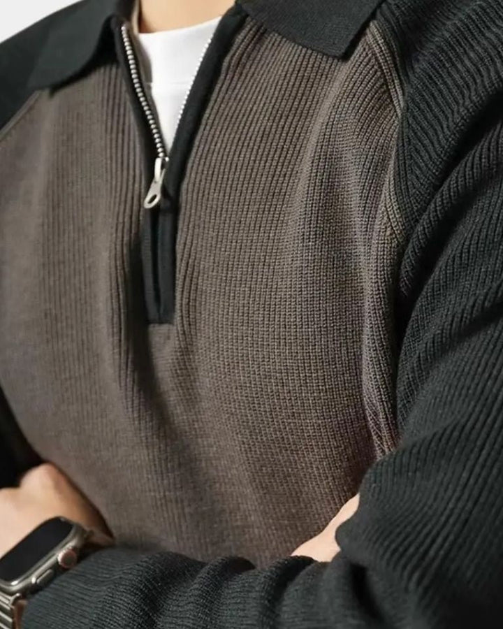 Peter™ | Sweatshirt com Zíper e Mangas Raglan