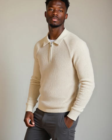 Peter™ | Sweatshirt com Zíper e Mangas Raglan