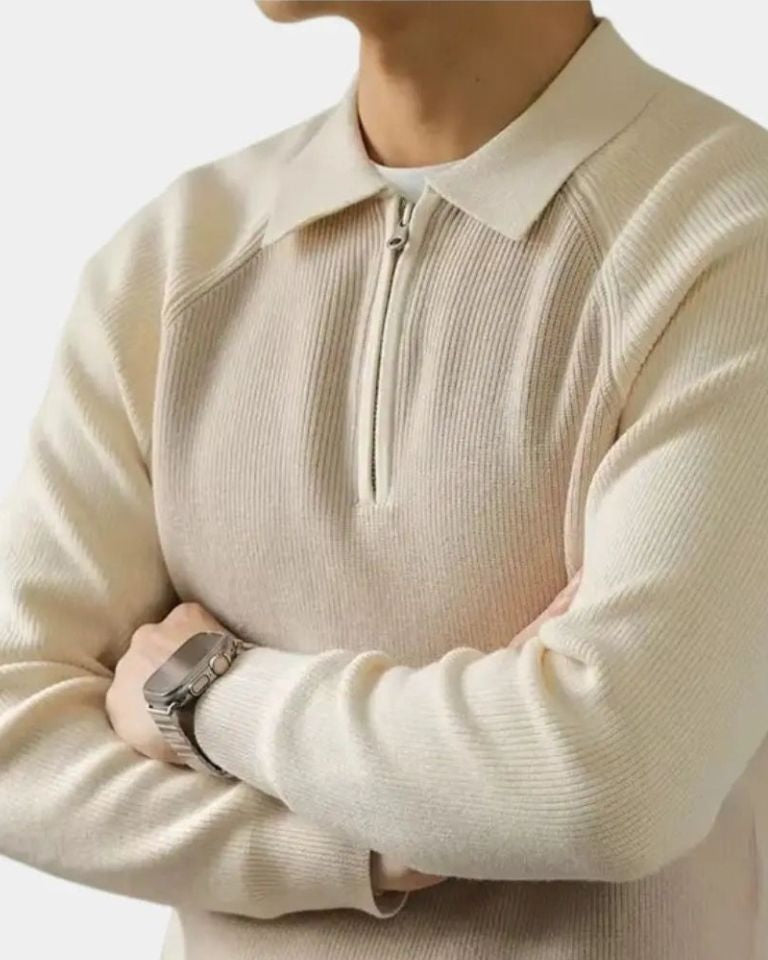 Peter™ | Sweatshirt com Zíper e Mangas Raglan