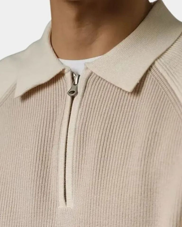 Peter™ | Sweatshirt com Zíper e Mangas Raglan