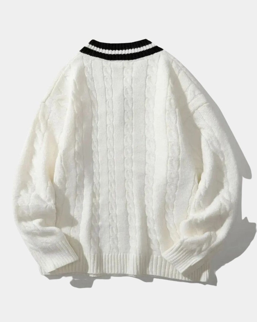 Poul™ | Malha com Decote em V