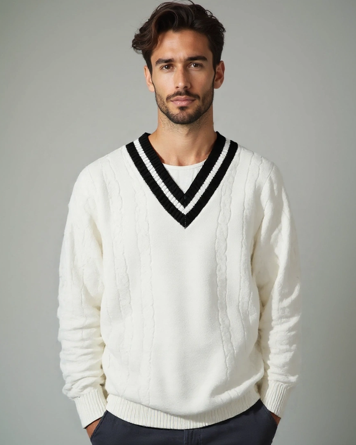 Poul™ | Malha com Decote em V