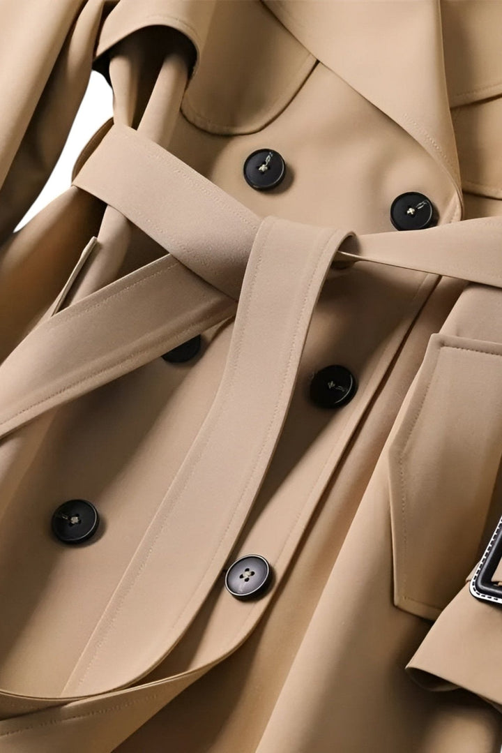 Saara™ | Casaco elegante com cinto na cintura