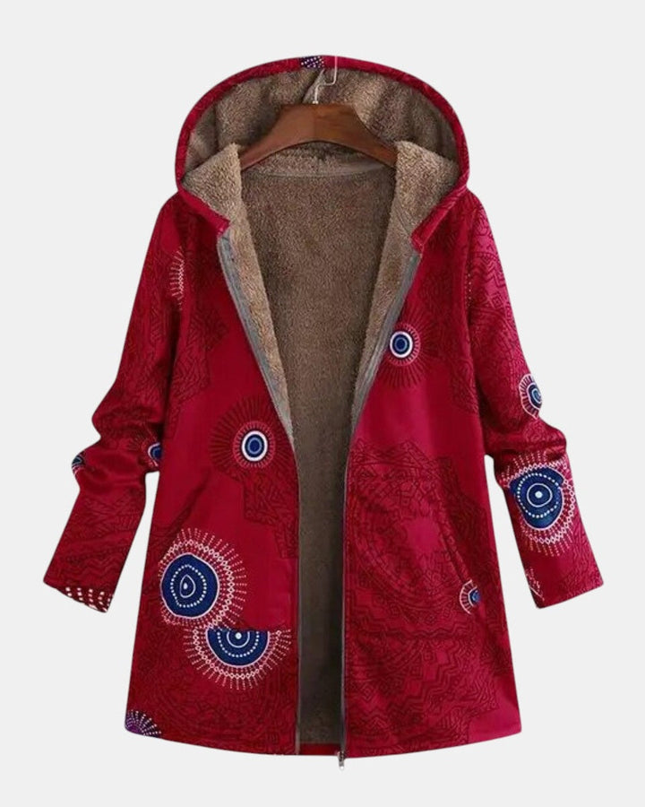 Sage | Casaco Sherpa com Padrão Tribal