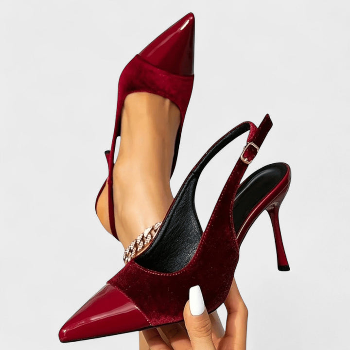 Solveig | Samt Stiletto