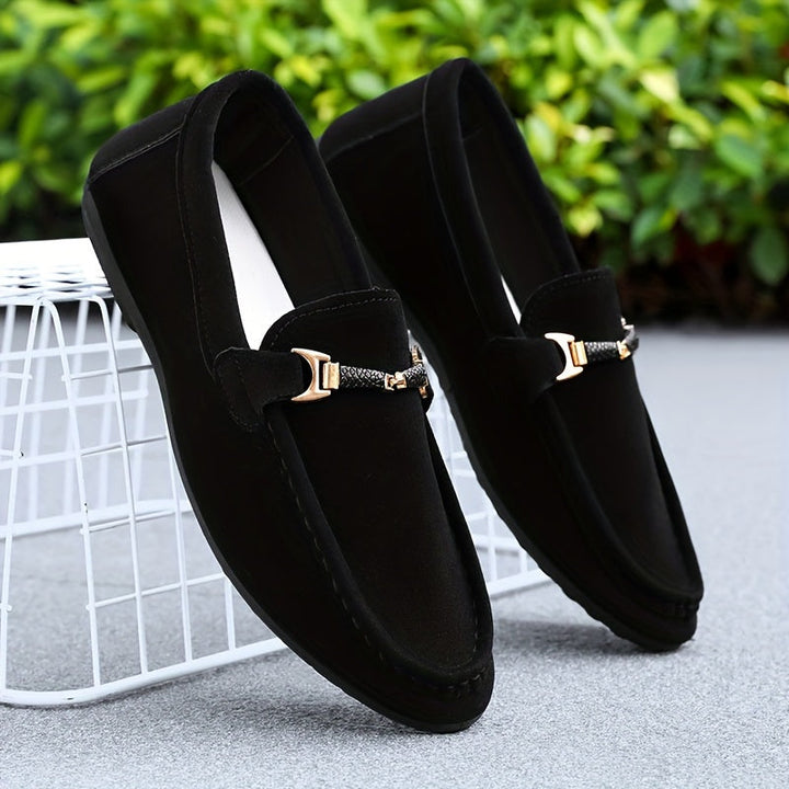 Mocassins de Negócio em Camurça