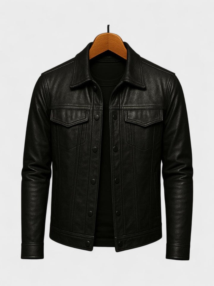 Ulrik™ | Casaco de Moto em Couro Premium