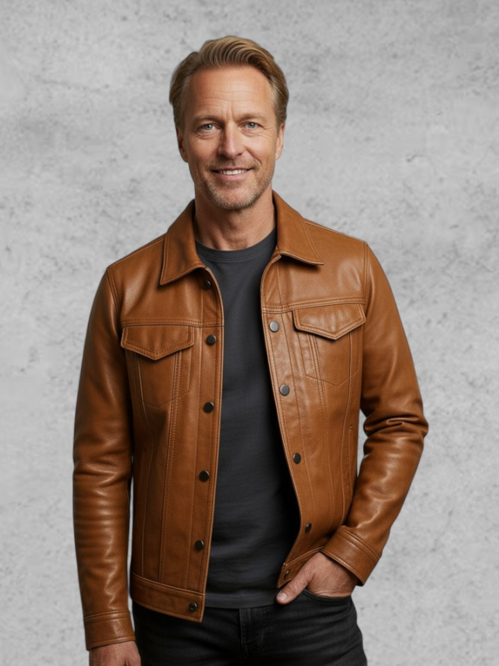 Ulrik™ | Casaco de Moto em Couro Premium