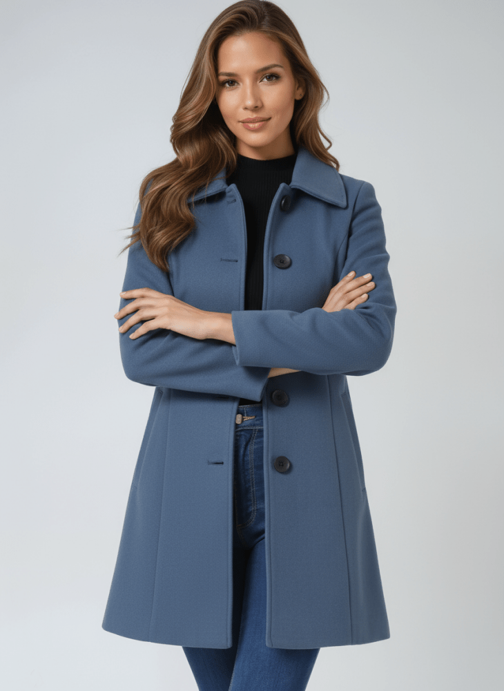 Helena™ - Casaco de Inverno Feminino com Um Botão