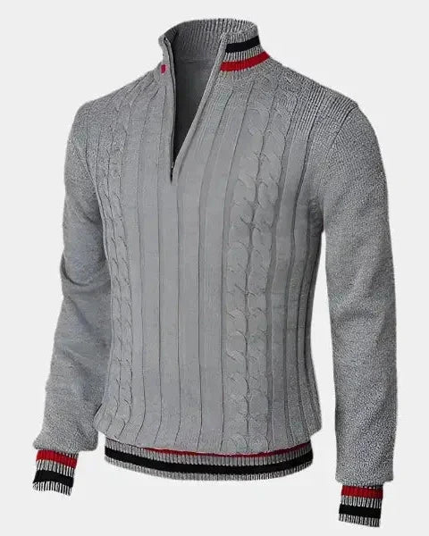 William™ | Pullover Básico de Gola Alta