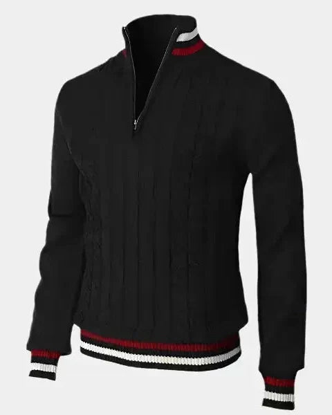 William™ | Pullover Básico de Gola Alta