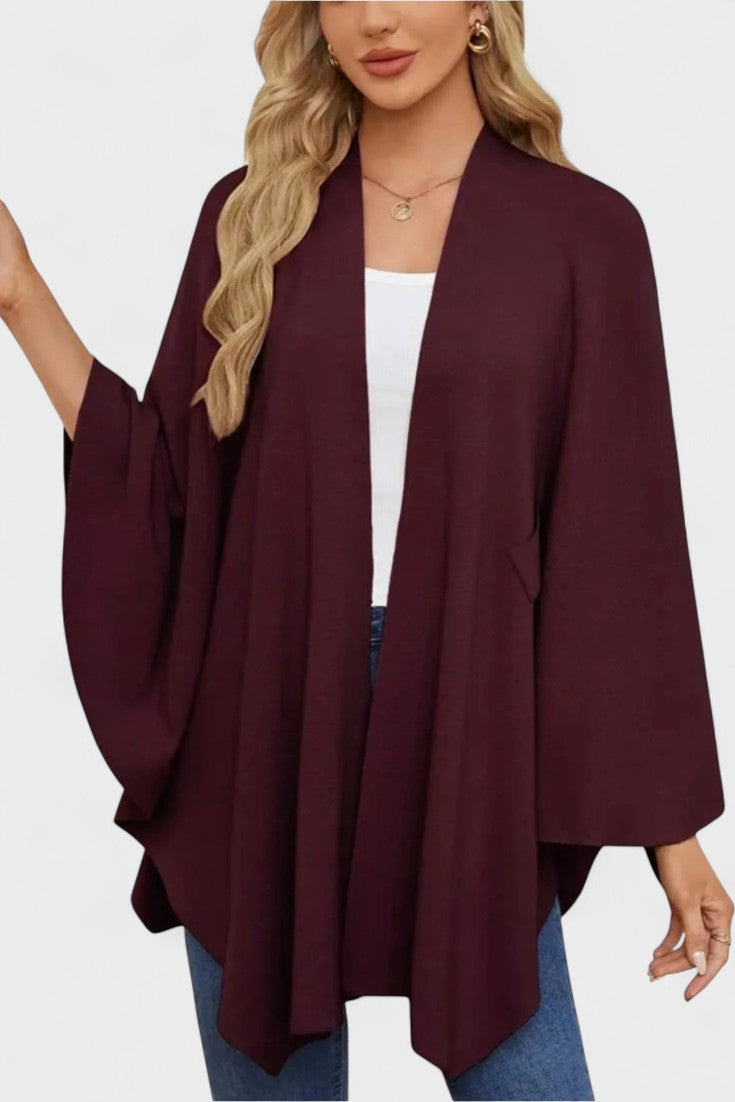 Yvette | Poncho Draperet Elegante